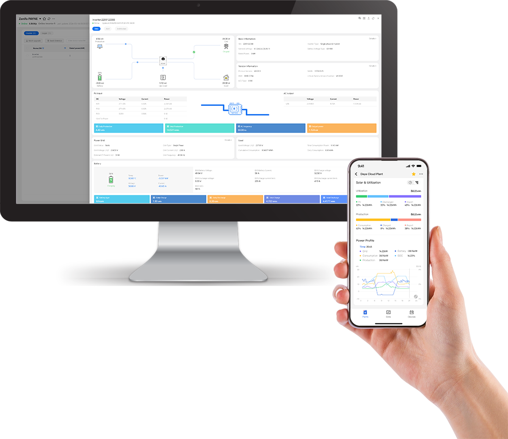 Deye Cloud Monitoring Desktop & Mobile